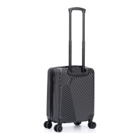 Чемодан Torber Lama, черный, ABS-пластик, 38x21x55 см, 37 л T1919S-Black