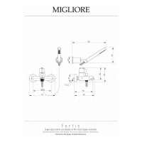 Смеситель для ванны Migliore FORTIS внешний, термостат, хром 25044