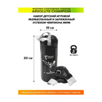 Детский игровой набор Absolute Champion Я-Чемпион 6 кг, черный перчатки, груша АЧ 10568