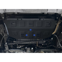 Защита топливного бака Rival baic beijing bj40 акпп 4wd 2023-, сталь 1.5 мм, с крепежом 111.3506.1