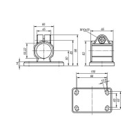Фланцевый зажим опор KIPP K0479.550