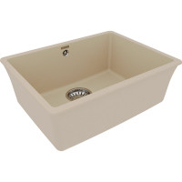 Кухонная мойка из кварцгранита Lemark SINARA 540-U цвет: бежевый комплектация: крепеж, сливная арматура с переливом в комплекте арт. 9910074