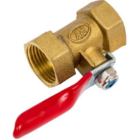 Кран шаровой Pegas pneumatic латунный, резьба внутренняя 3/8" 4413