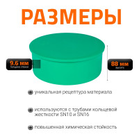 Заглушка ливневой канализации Ostendorf 250 мм 777720