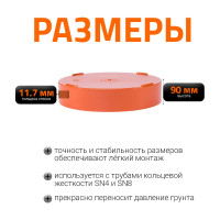 Крышка наружной канализации Ostendorf 400 мм 226630