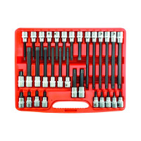 Набор головок-битов TORX AIST (звездочек торкс 6-ть лучей) T20-T70 1/2" 32 предмета 406832T 00-00010443