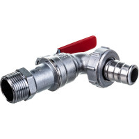 Шаровой водоразборный кран Giacomini R621 латунь, со штуцером 007-0832