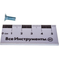 Потайной винт Стройбат DIN 965 М5x12 белый цинк 15 шт 306760