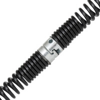 Набор для прочистки засоров КРОКОЧИСТ в канализации диаметром до 160 мм длиной до 5 метров, в комплекте: спираль 22 мм длина 5 м, рукоятка, насадка, ключ 51315-22-5Н