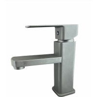 Смеситель для раковины Rainsberg хром, однорычажное управление, фиксированный излив. монтаж на одно отверстие, на гайке. гибкая подводка. присоединительный размер 1/2"  R1001YF