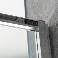 Душевая дверь VINCEA Slim-U 1300, хром, стекло прозрачное VDS-2SU130CL
