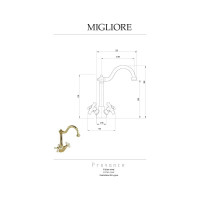 Смеситель для кухни Migliore CUCINA PROVANCE хром 18248