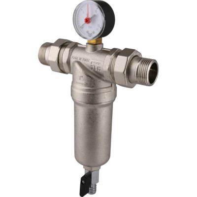 Промывной фильтр Tiemme с манометром, с разъемными соединениями 3130009