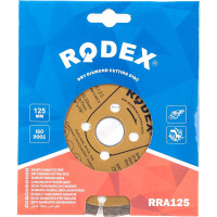Диск алмазный отрезной сегментный Rodex стандартный 125х1.9х22.2 мм Bull RRA125