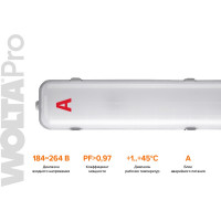 Светильник Wolta PRO УльтраПРОМ с БАП Матовый EM1 ДСП04-54-041-5К