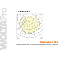 Светильник Wolta PRO УльтраПРОМ с БАП Матовый EM1 ДСП04-54-041-5К