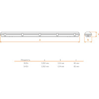 Светильник Wolta PRO УльтраПРОМ с БАП Матовый EM1 ДСП04-54-041-5К