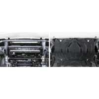Защита радиатора Rival Mitsubishi L200 V 2015-/Pajero Sport III 2016-/Fiat Fullback 2016-, 111.4046.2