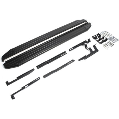 Пороги на автомобиль Rival Premium-Black для Mazda CX-5 I 2011-2017 г.в., 173 см, 2 шт., алюминий A173ALB.3801.3