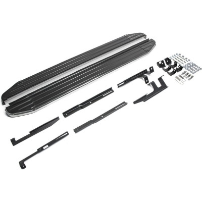 Пороги на автомобиль Rival Premium для Mazda CX-5 I 2011-2017 г.в., 173 см, 2 шт., алюминий A173ALP.3801.3