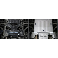 Защита картера Rival часть 2 для Audi A8 D5 V - 3.0 340 л.с. 2017-н.в., штампованная, 333.0346.1