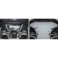 Защита радиатора и картера Rival для Volkswagen Touareg III V - 2.0TSI 249 л.с. 333.5870.1