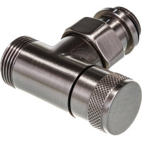 Угловой запорный вентиль SR Rubinetterie Tondera 1/2"х3/4" E, матовый никель 0673-1500NSE0