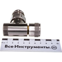 Угловой запорный вентиль SR Rubinetterie Tondera 1/2"х3/4" E, матовый никель 0673-1500NSE0