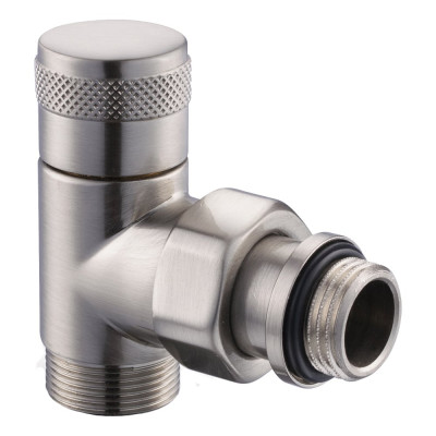 Угловой запорный вентиль SR Rubinetterie Tondera 1/2"х3/4" E, матовый никель 0673-1500NSE0