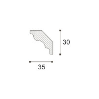 Карниз потолочный NOMASTYL (2000х35х30 мм) NMC MK
