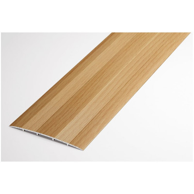 Порог прямой алюминиевый (78 мм; 0.9 м; декоративный; бук натуральный) Лука 00000002141