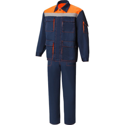 Костюм СОЮЗСПЕЦОДЕЖДА Коммунальщик темно-синий/оранжевый, р. 60-62, рост 182-188 2200000078896