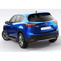 Пороги на автомобиль Rival Bmw-Style круг для Mazda CX-5 I 2011-2017 г.в., 173 см, 2 шт., алюминий D173AL.3801.3