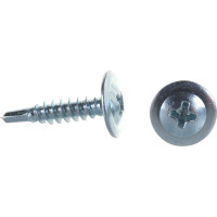 Саморез с прессшайбой Госкреп сверлок., крест./шл., д/алюм., А2, 4.8х60 40 шт. 10-0010263