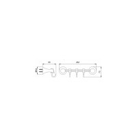Крючок для полотенец Potato 3 крючка P7514-3