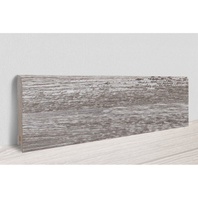 Плинтус для пола МДФ (80 мм, 2,4 м, Дуб винтаж графит) ЛУКА УТ000066944