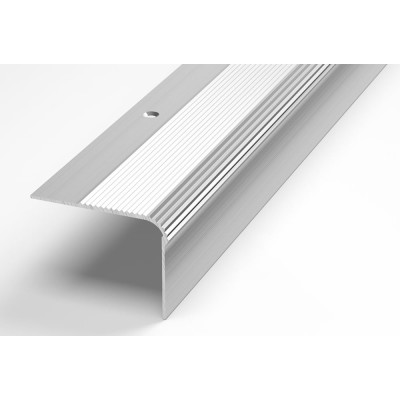 Порог угловой алюминиевый (54х41,8 мм, 2,7 м, Без окраса) ЛУКА 00000002647