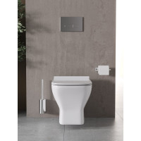 Подвесной унитаз Agger безободковый санфарфор, скрытая система монтажа AT02100