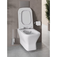 Подвесной унитаз Agger безободковый санфарфор, скрытая система монтажа AT02100