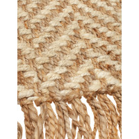 Джутовый коврик ComeForte "Елочка с бахрамой" 90х150 JSN-3 JSH-3