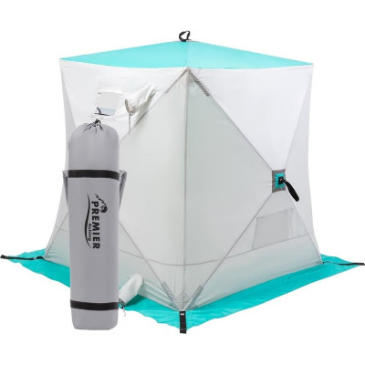 Зимняя палатка Premier Fishing Куб 1.5х1.5 м, бирюзовая/серая PR-ISC-150BG 00000186987