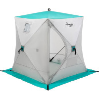 Зимняя палатка Premier Fishing Куб 1.5х1.5 м, бирюзовая/серая PR-ISC-150BG 00000186987