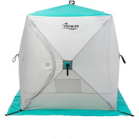 Зимняя палатка Premier Fishing Куб 1.5х1.5 м, бирюзовая/серая PR-ISC-150BG 00000186987