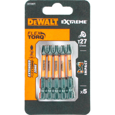 Биты T27х57 мм, 5 шт. DEWALT DT7397T