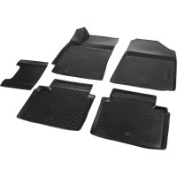 Коврики в салон автомобиля Rival для Kia Cerato IV седан 2018-н.в., полиуретан, без крепежа, 5 шт., 12802004