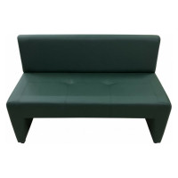 Диван Мягкий офис Ритм двухместный зеленый РТ201ЗЛ