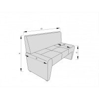 Диван Мягкий офис Ритм двухместный зеленый РТ201ЗЛ