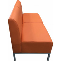 Диван Мягкий офис Компакт трехместный оранжевый МТКОМ301ОР
