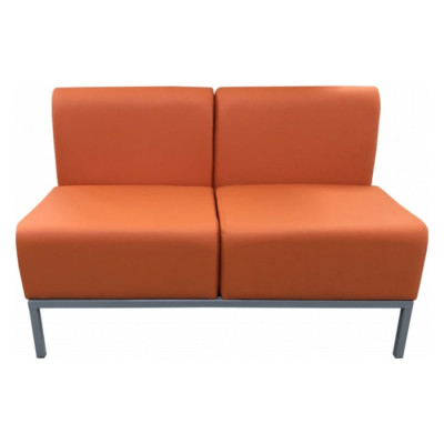 Диван Мягкий офис Компакт двухместный оранжевый МТКОМ201ОР