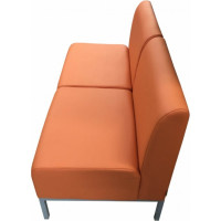 Диван Мягкий офис Компакт двухместный оранжевый МТКОМ201ОР